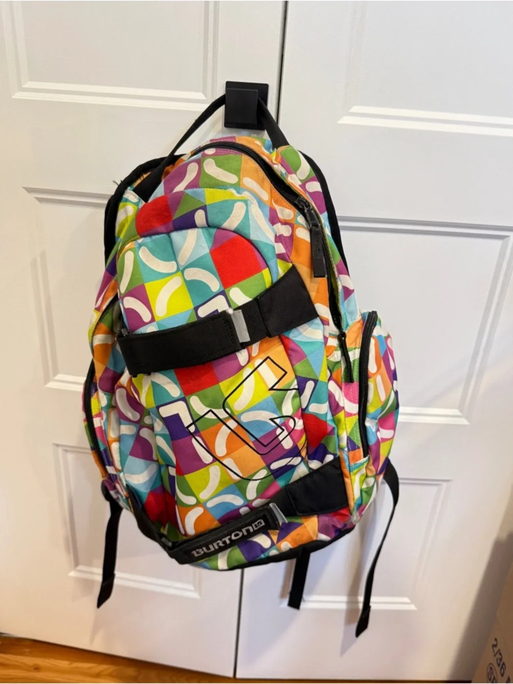 Burton Multicolor Geometric Check Backpack - Picture 2 of 6